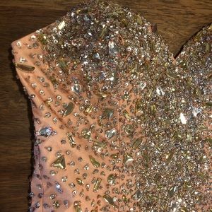 Gorgeous Beaded Coral Gown